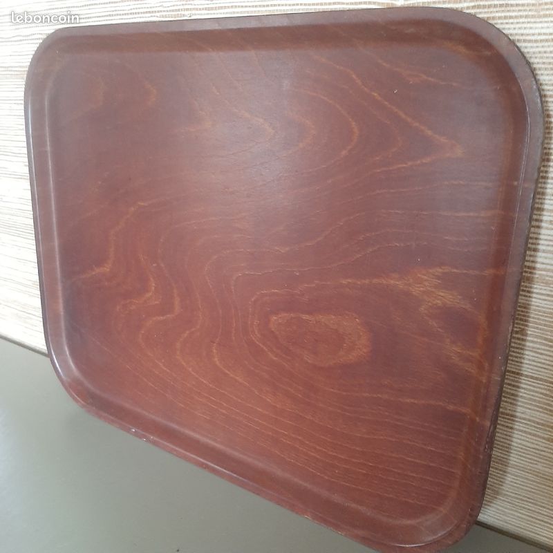 Plateau bois vintage 46 cm (image 2)