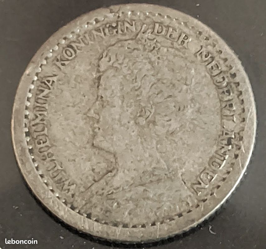 10 Cents Pays-Bas de 1914 – Pièce en argent (image 4)