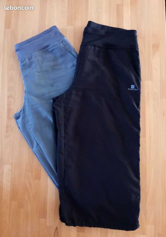 Lot de 2 joggings pantacourt Décathlon Domyos - Taille M (image 14)