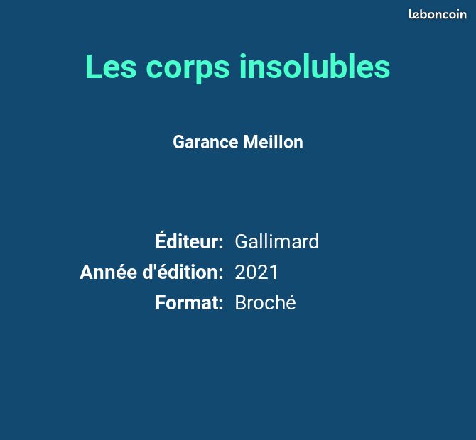 Les corps insolubles - Garance Meillon (image 2)