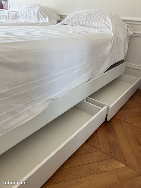 Lot de 2 lits SLÄKT IKEA + 2 grands matelas IKEA (image 6)