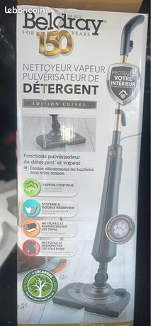 Beldray BEL01732TTVDE Nettoyeur Vapeur 14 En 1 - Vadrouille Vapeur Titanium 1300W - Flexi-Hinge & Accessoires Multifonctions