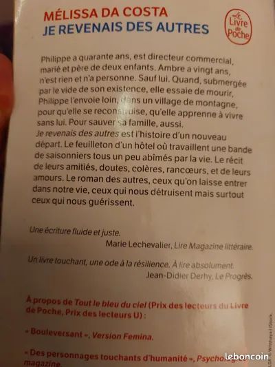 Mélissa da costa je revenais des autres (image 3)