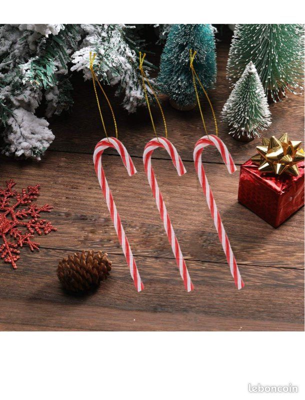 Décoration De Noël Sucre D'orge H10cm - Lot De 3 SUCRE D'ORGE | Maisons Du Monde