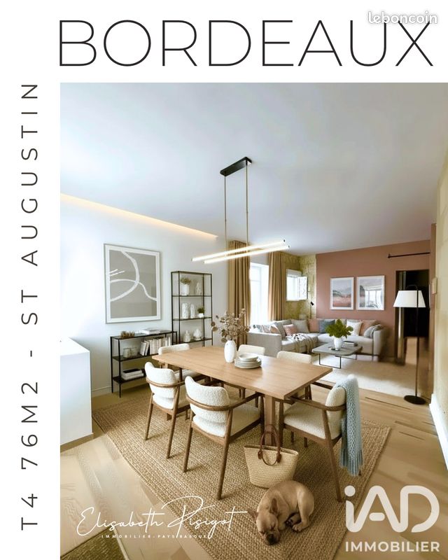 Appartement 3 pièces 76 m² · à Bordeaux · 76 m² · 398 000 €