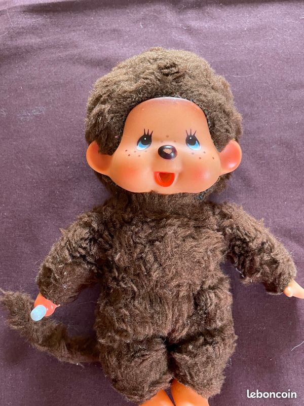 Peluche Vintage Kiki Sekiguchi Yeux Bleus, Fabriquée En France, édition Rare Ajena