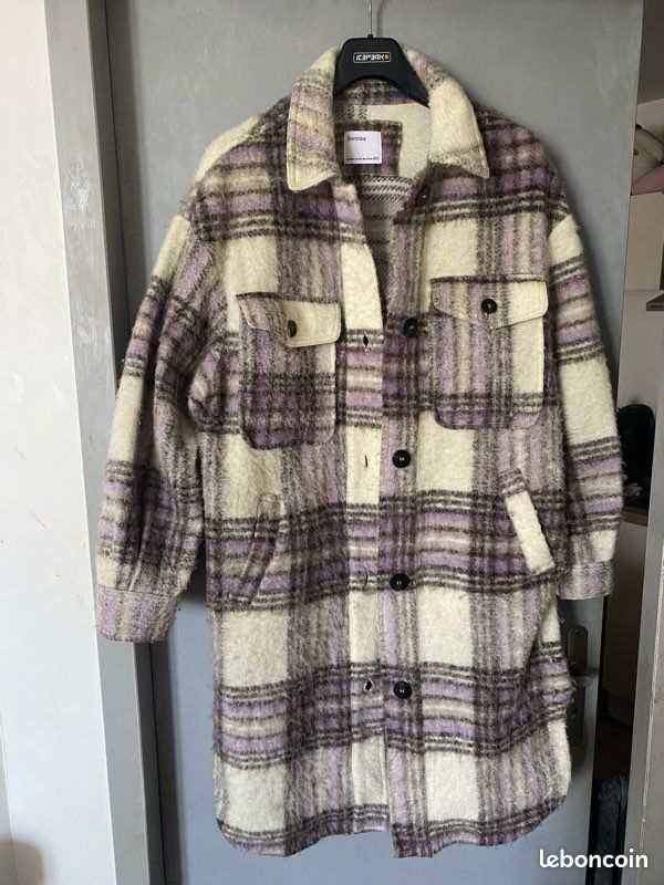 Carreaux Surchemise Bershka Homme Carreaux Bershka Bershka Manteau