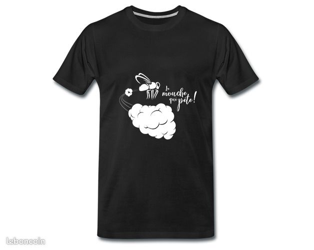 T-shirt LA MOUCHE QUI PÈTE (NEUF) (image 1)
