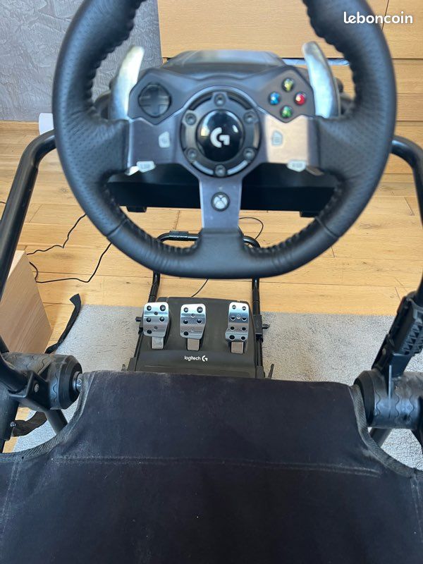 Setup Simracing complet : Siège Next Level Racing + Volant Logitech G920 (Xbox/PC) - État neuf (image 9)