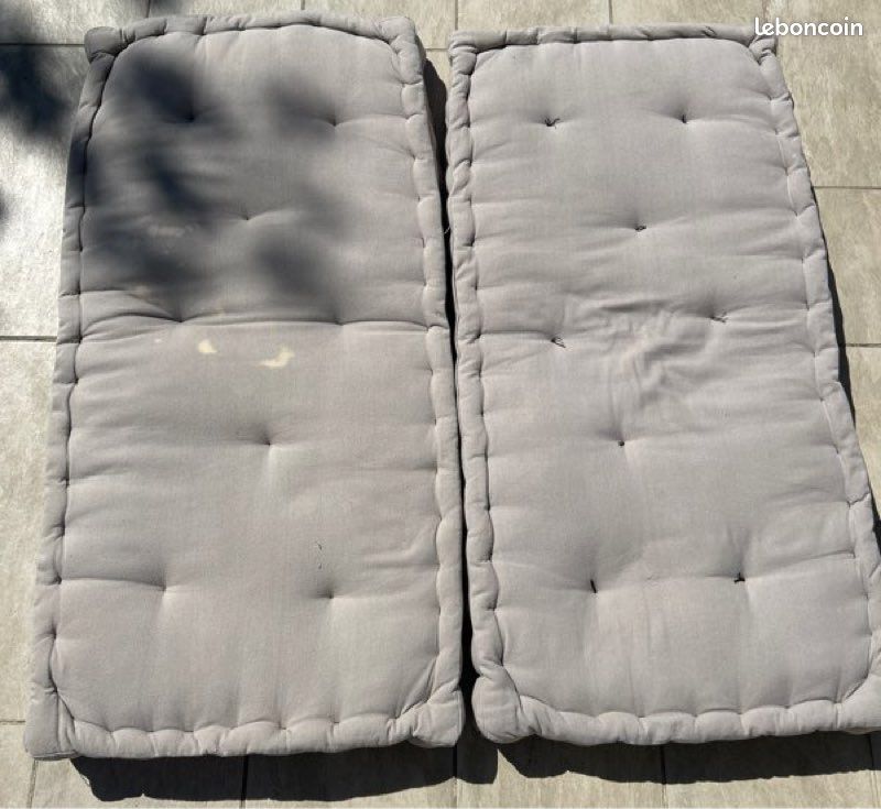 Lot de 2 Coussins banquette / Matelas de sol (image 2)