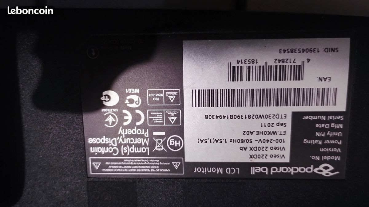 Écran LCD LED 17,3 Packard Bell EasyNote LE11BZ - EG70