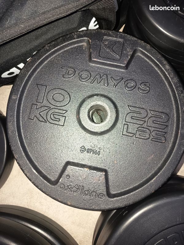 Disque en fonte 10kg Domyos (image 1)