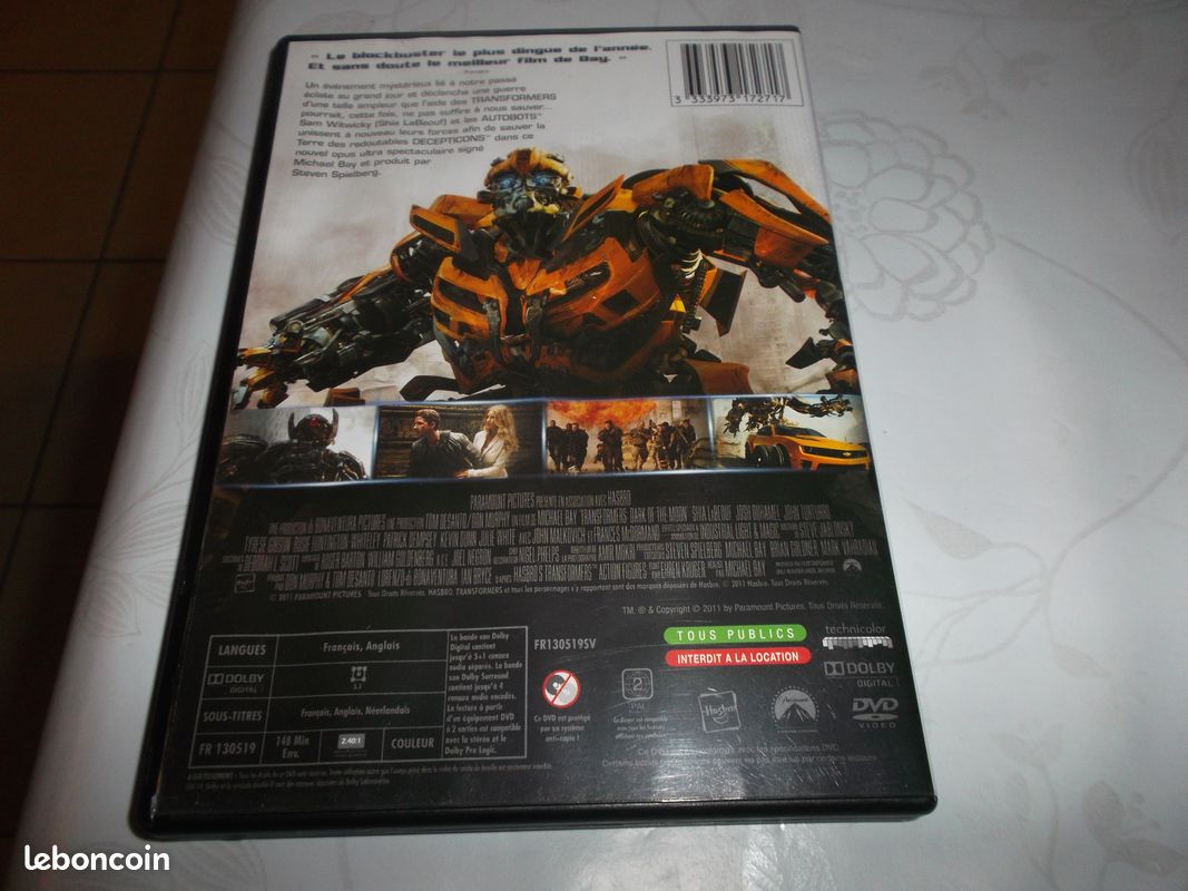 Dvd transformers 3 la face cachee de la lune (image 2)
