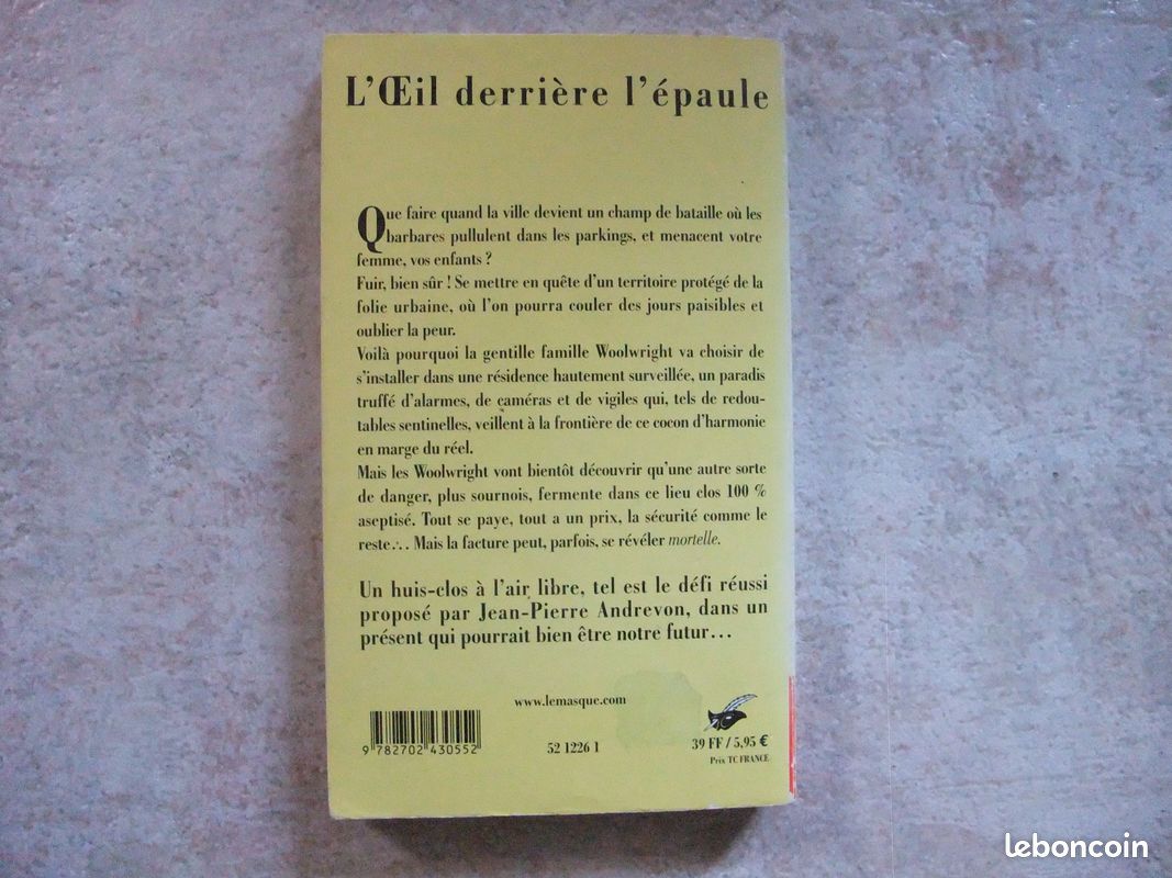 Prix du roman d'aventures 2001: L'oeil derrière l'épaule (image 2)