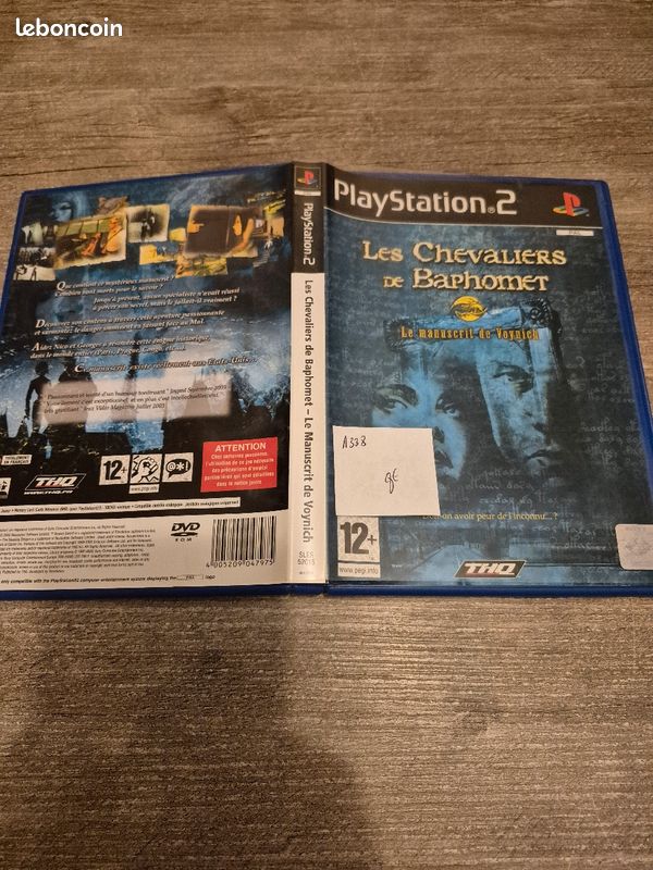 Les Chevaliers de Baphomet Le Manuscrit de Voynich PS2 - Jeux vidéo