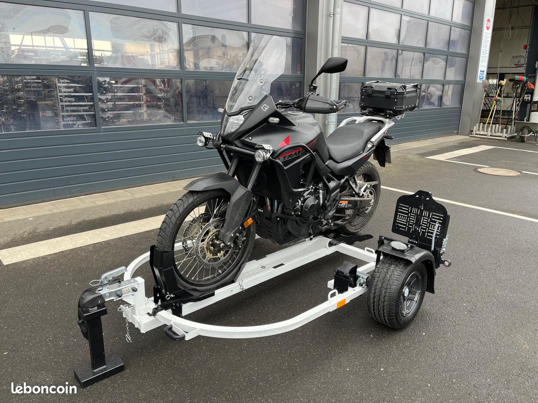 Remorque PORTE MOTO ABAISSABLE, PLIABLE, compatible Scooter, MP3, SMART BIKER France (image 9)