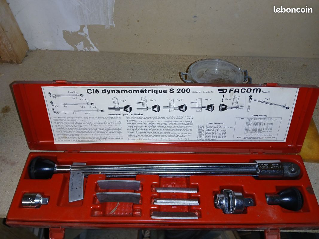 Cle dynamometrique Facom S200 de 0 à 20 mkg , à lecture direct, vintage | eBay