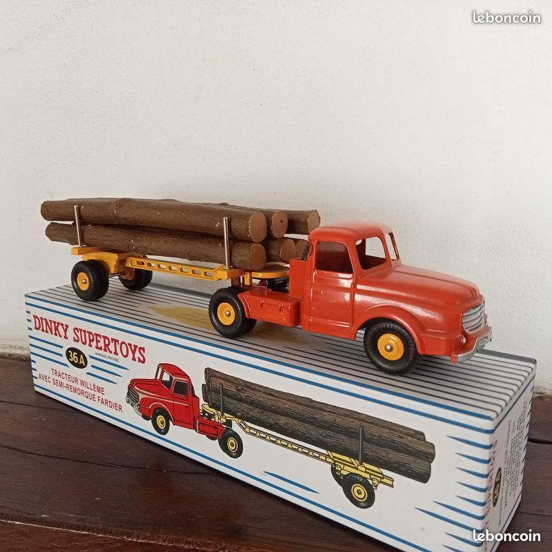 Dinky Supertoys- Tracteur Willème Avec Semi Remorque