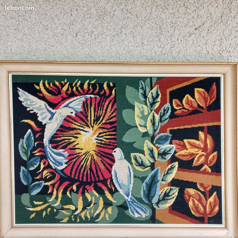 Tapis de couloir à l'aiguille ancien Doris Leslie Blau
