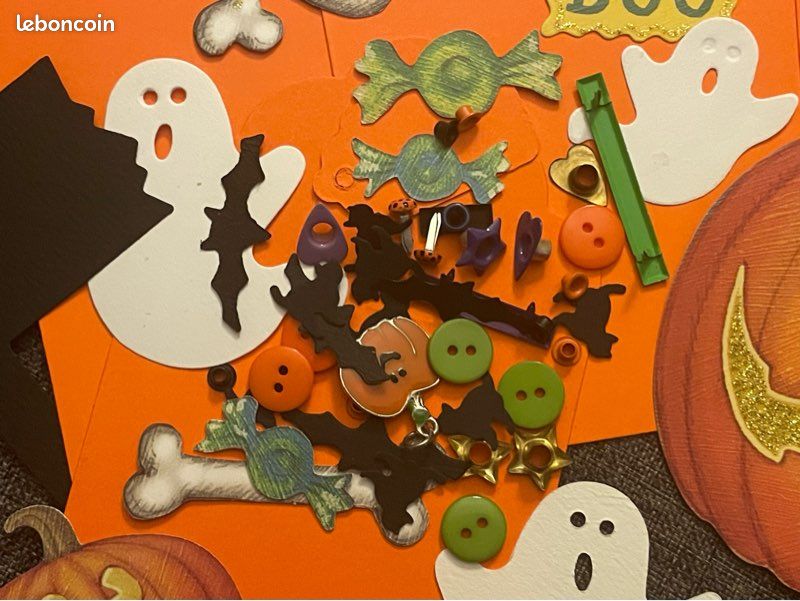 Gros lot NEUF scrapbooking HALLOWEEN 👻, papiers, œillets etc etc (image 2)
