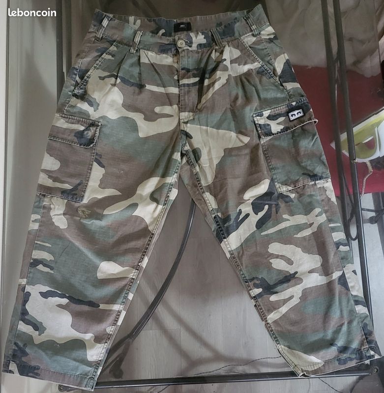 Pantalon Cargo Obey Camouflage Ripstop W33 - Loose Fit (image 1)