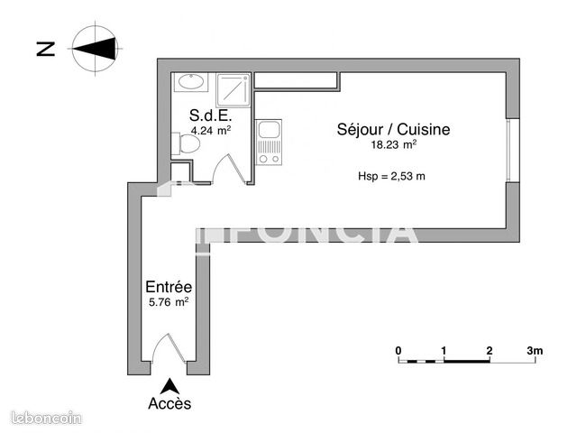 Appartement 1 pièce 28 m² · à Dijon · 28 m² · 478 €/mois