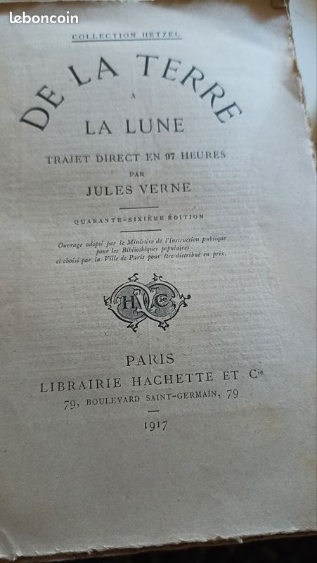 Livre de la Terre à la Lune Jules Verne (image 3)