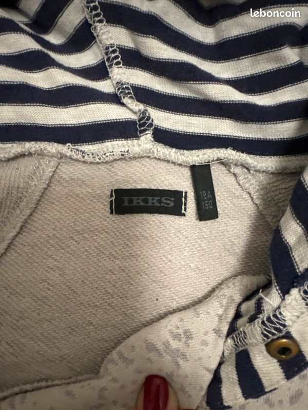 Sweat gris, chiné IKKS (image 3)