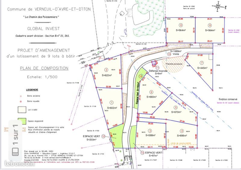 Rare . Terrains viabilisés à Verneuil d’Avre et d’Iton · à Verneuil d'Avre Et d'Iton · 55 000 €