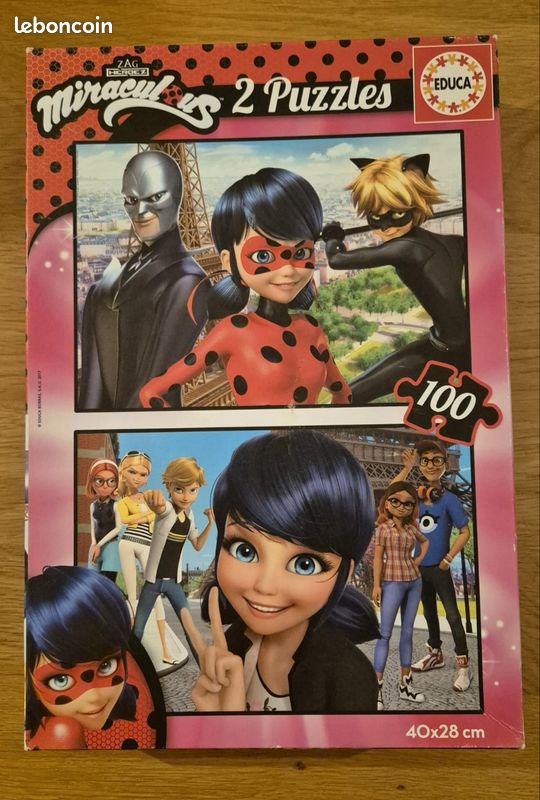 2 puzzles 100 pièces Miraculous (image 1)