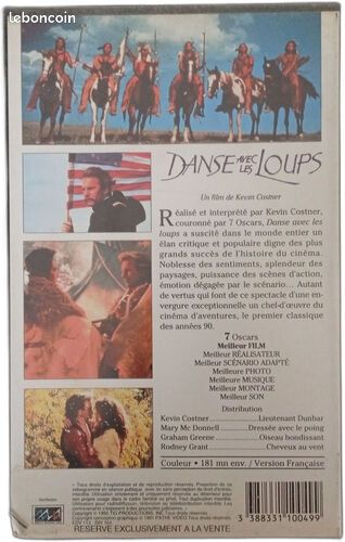 [VHS] Danse avec les loups - Bon état (image 3)