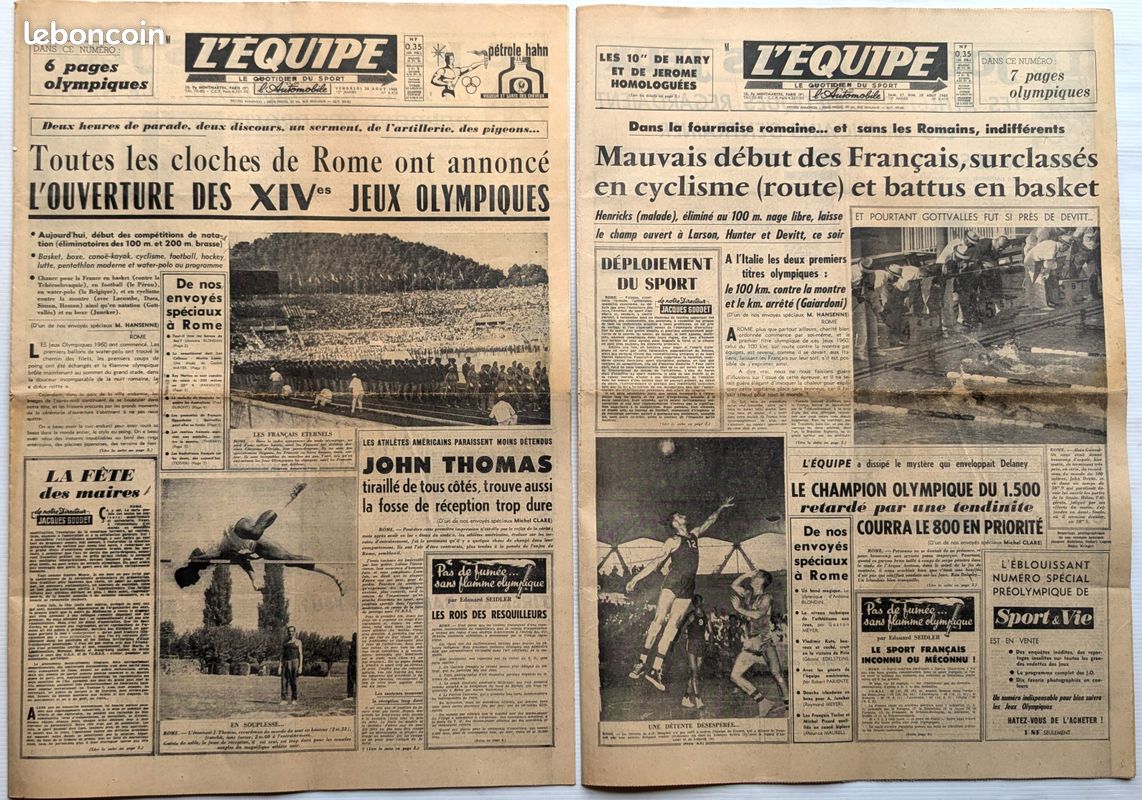 Le canoë aux Jeux olympiques d'été de 1960