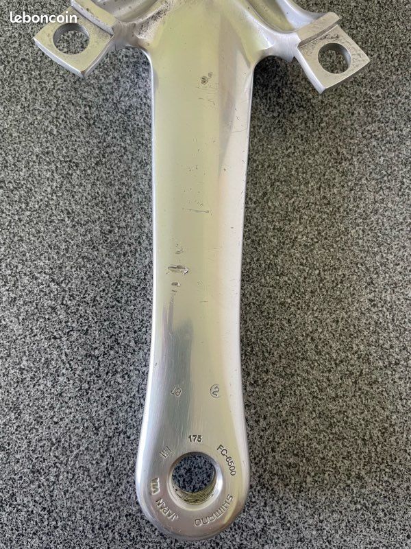 Pédalier Shimano Ultegra FC-6500 - 170mm - Plateaux 53/39T 9 Vitesses - Avec Boîtier De Pédalier - Neuf