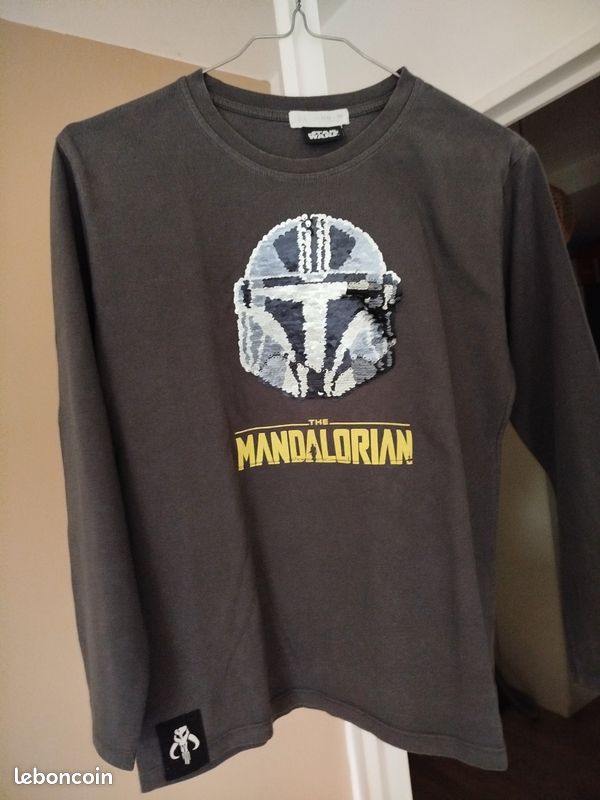 T-shirt Star Wars Basique Pour Garçon, Gris, Coton Doux, Col Rond, Manches Courtes, Taille 11-12 Ans, Look Casual