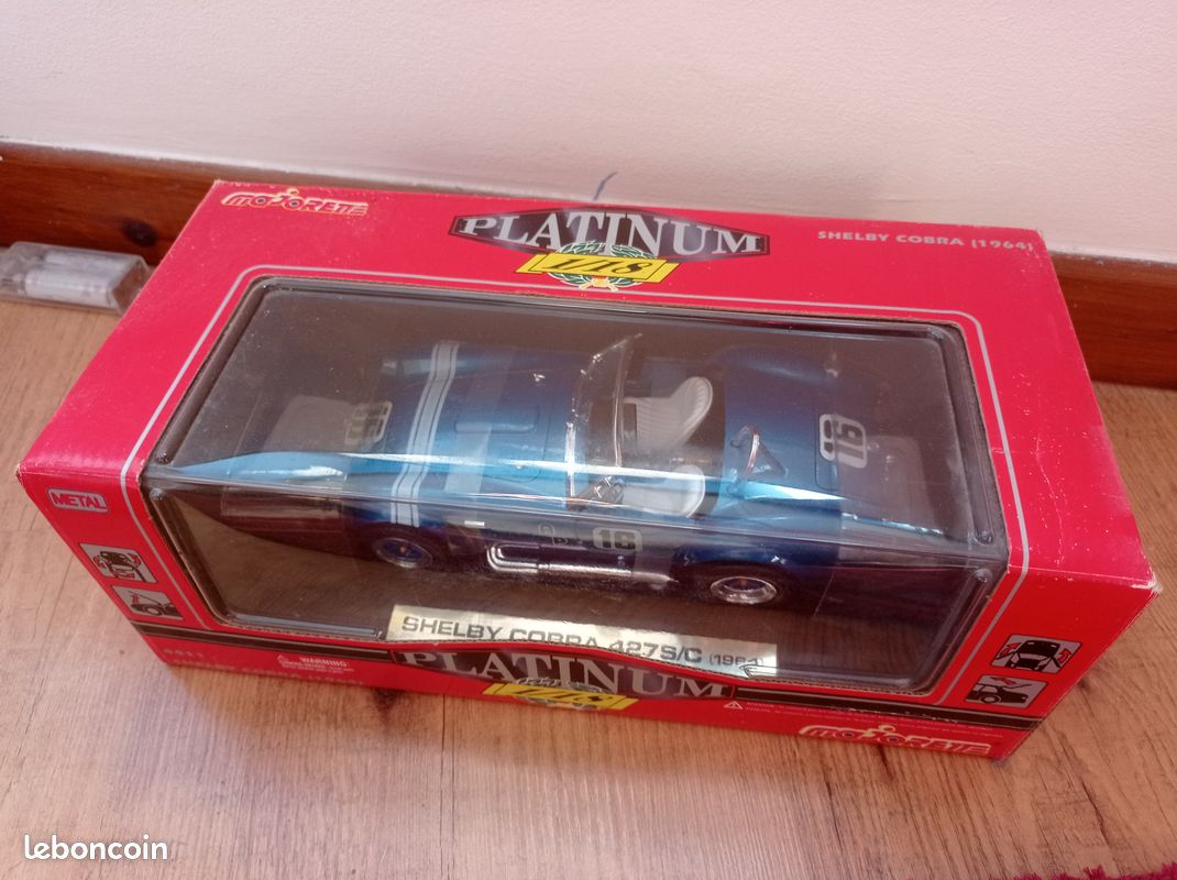 Shelby cobra 427 s/c majorette platinium 1/18e - Modélisme