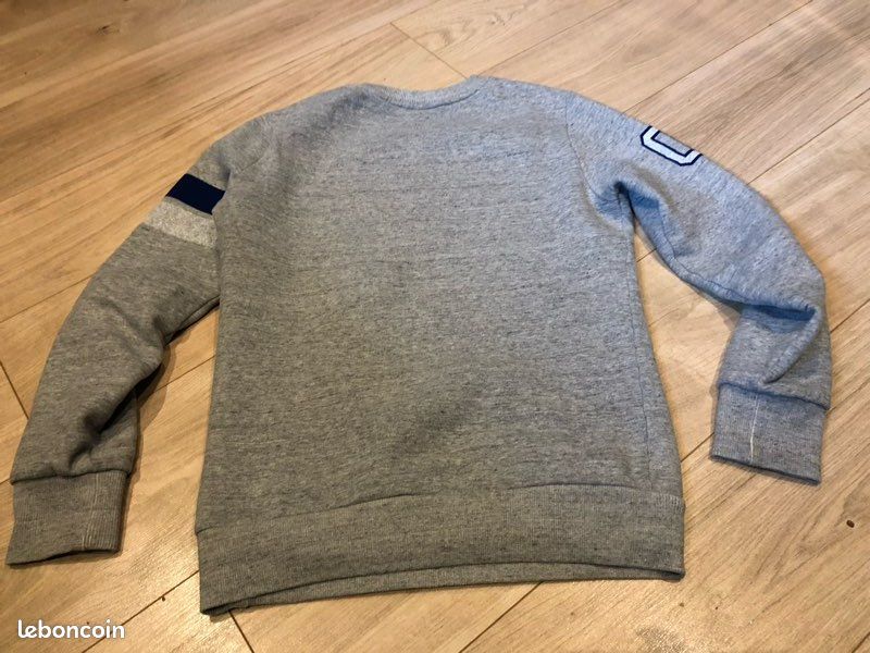 Superdry - Pull SD Gym Gris Chiné