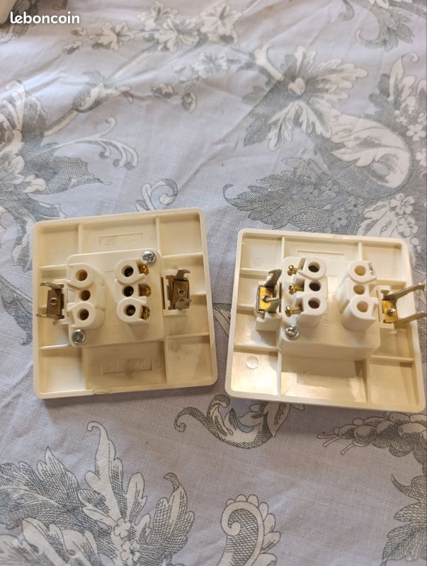 Lot de 2 interrupteurs va et vient vega blanc (image 2)