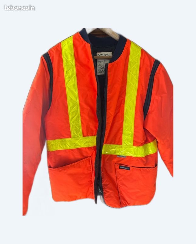 Manteau orange fluo (image 1)