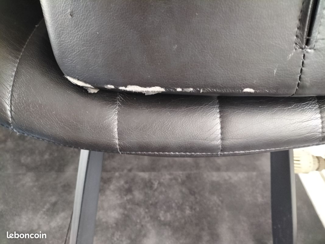 Lot de 6 chaises simili cuir (image 2)