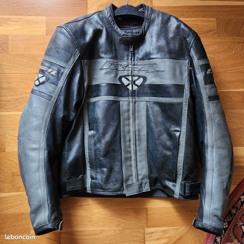 Blouson moto cuir ixon witness cuir taille L doublure amovible été hiver 5 coques épaules coudes et dorsale (image 2)
