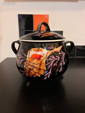 Soupière Bretonne en faïence vintage - Henriot Quimper - Arts de la table