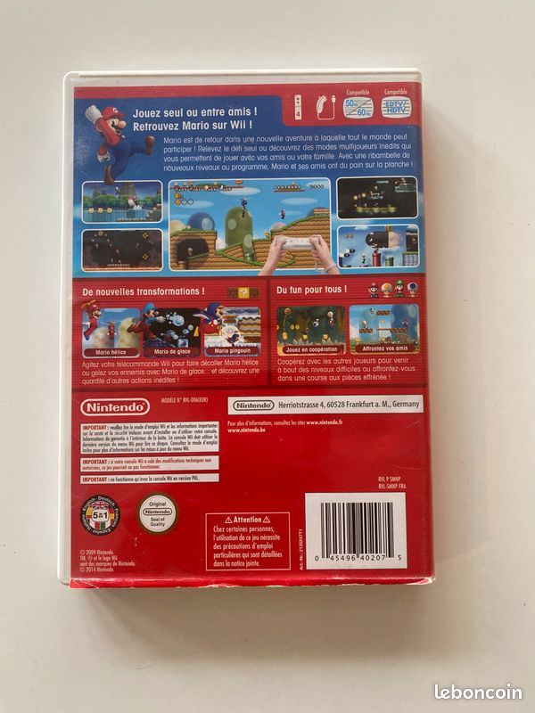 Jeu Wii - New Super Mario Bros. Wii : L'Aventure Classique Revitalisée (image 2)