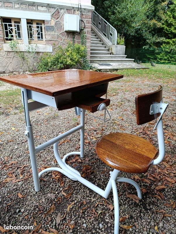 Pupitres d'école ancien (image 6)