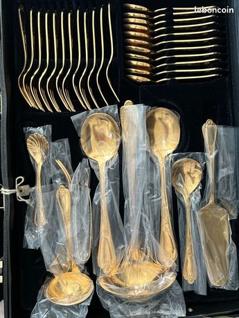 Ménagère Bestecke Solingen 78 pièces Or fin 23/24 carat