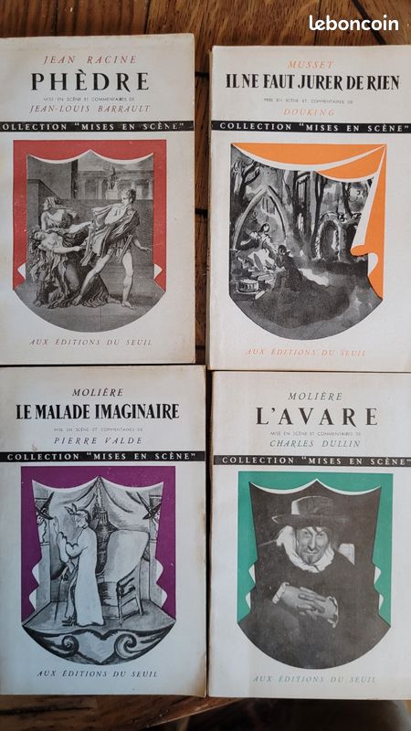 Lot de 4 pièces de théâtre collection "mise en scène" efition 1946-47 (image 1)