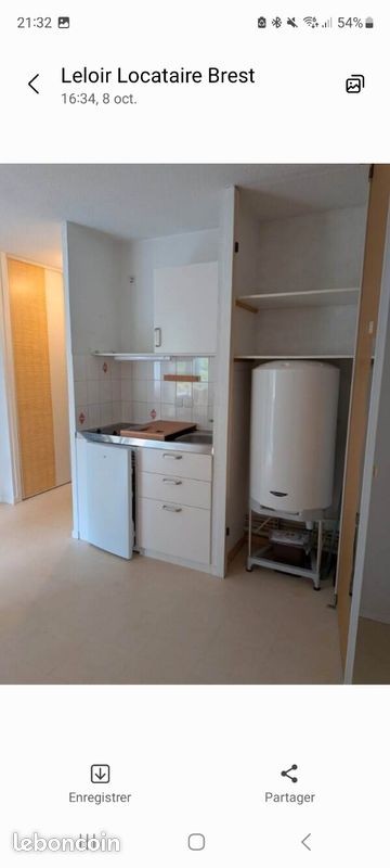 Appartement 1 pièce 21 m² · à Brest · 21 m² · 400 €/mois