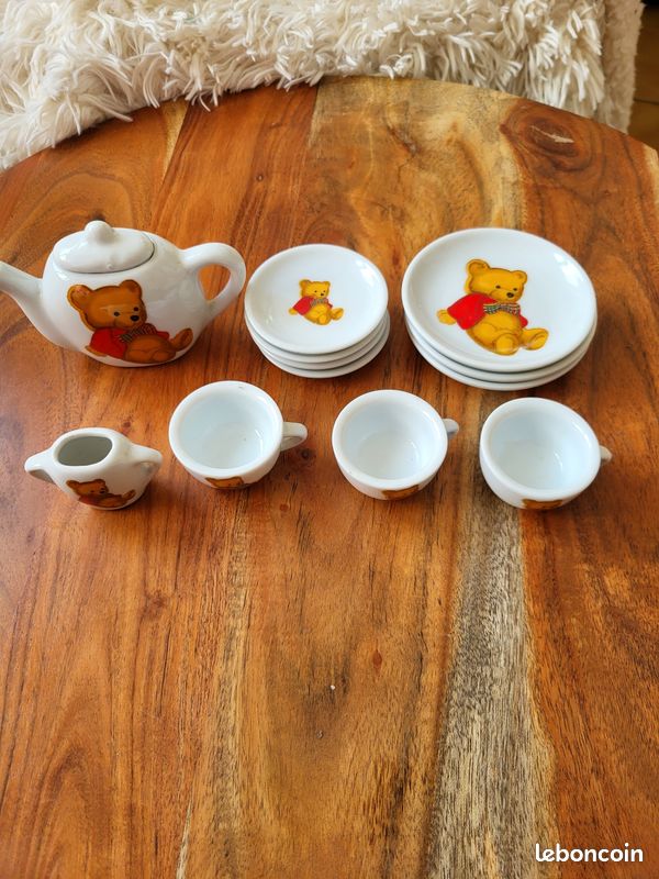 Dinette petit ourson en céramique (image 1)