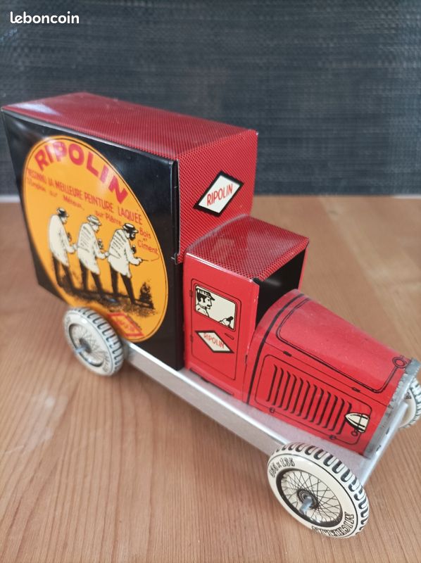 Charles ROSSIGNOL : Camion de dépannage avec grue, tôle lithographiée