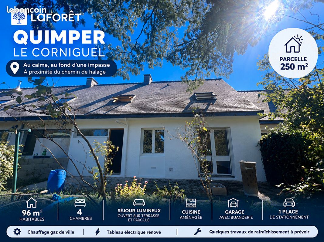 Maison 5 pièces 97 m² · à Quimper · 97 m² · 182 320 €