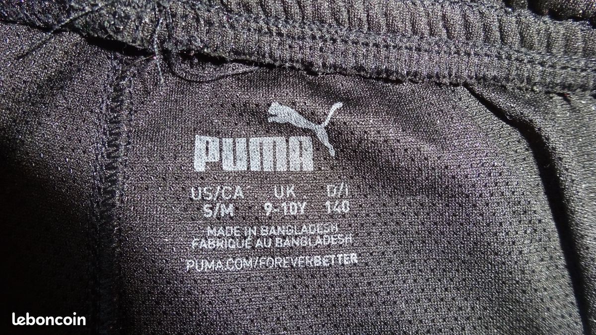 Short Puma noir 9-10 ans (image 4)